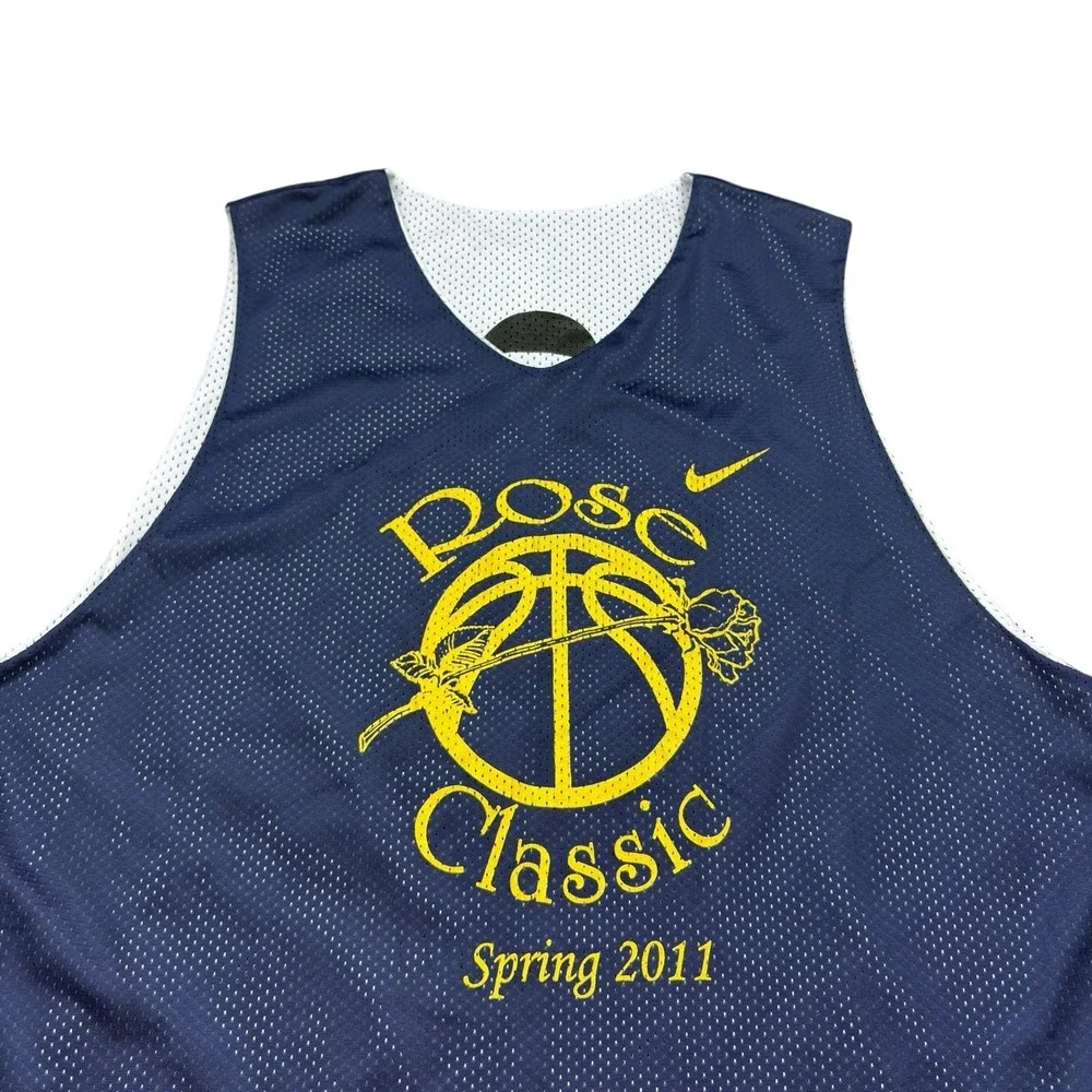 Nike Team Rose Classic‎ Spring 2011 Basketball Jersey Mens Size XL Navy